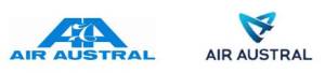 Ancien logo et nouveau logo Air Austral