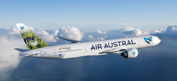 La nouvelle livrée Air Austral sur un Boeing 777 © Air Austral